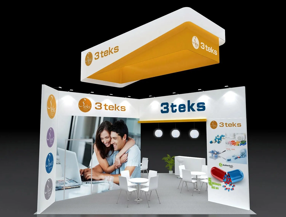 Professional 20x20 trade show booth